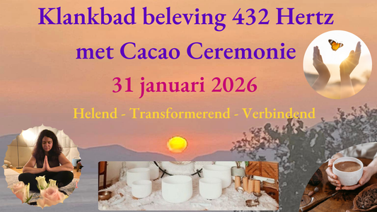 Deelname Klankbad beleving met Sacred Cacao Ceremonie